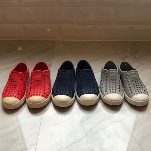 Native Jefferson Set of 3: red, navy & gray
